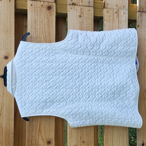 Chico's Vest Ivory Cream Quilted Women L 12 - Picture 10 of 14